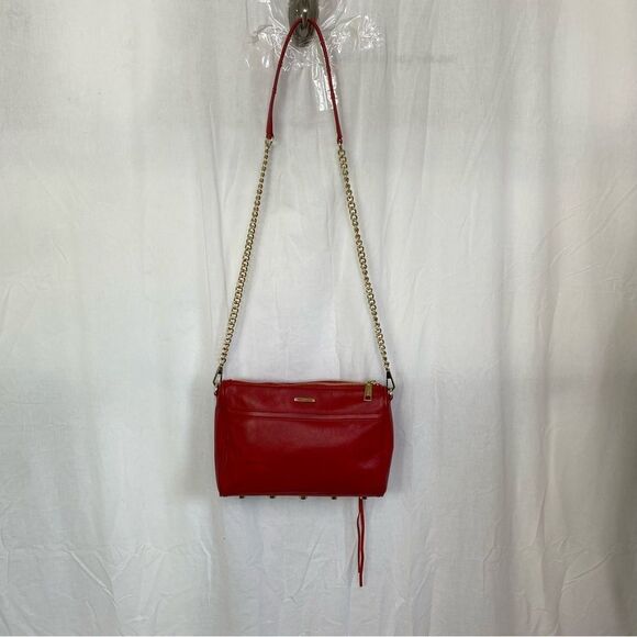 Rebecca Minkoff full size MAC red pebbled leather crossbody bag - Picture 15 of 16